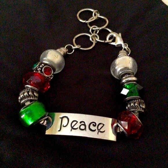 HOLIDAY BRACELETS- THREE (1 JOY & 2 PEACE) NEW - Picture 3 of 12